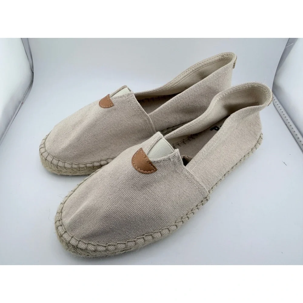 Toni Pons Espadrilles Womens 39 Beige Slip On Canvas Flats Spain